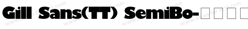 Gill Sans(TT) SemiBo字体转换